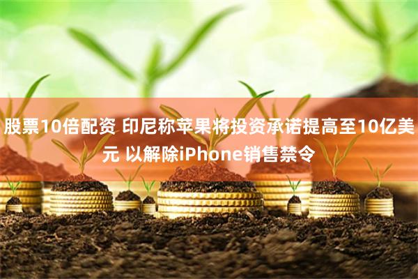 股票10倍配资 印尼称苹果将投资承诺提高至10亿美元 以解除iPhone销售禁令